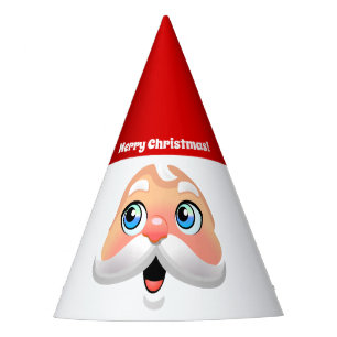 Chapeaux De Fêtes Joyeux visage de Père Noël