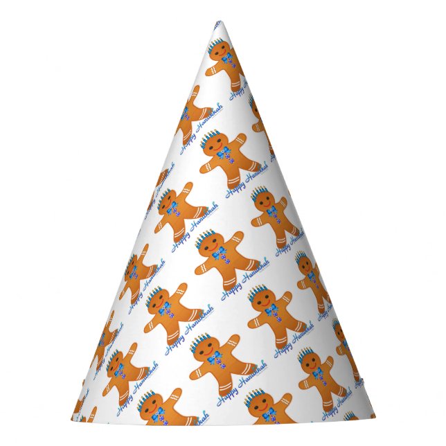 Chapeaux De Fêtes Judaïque Hanoukka Gingerbread Homme Menorah (Devant)