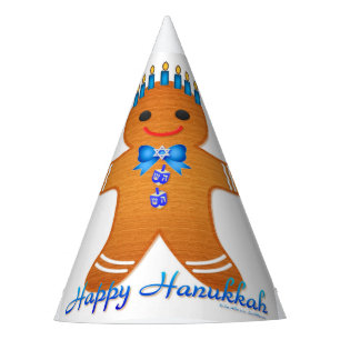 Chapeaux De Fêtes Judaïque Hanoukka Gingerbread Homme Menorah