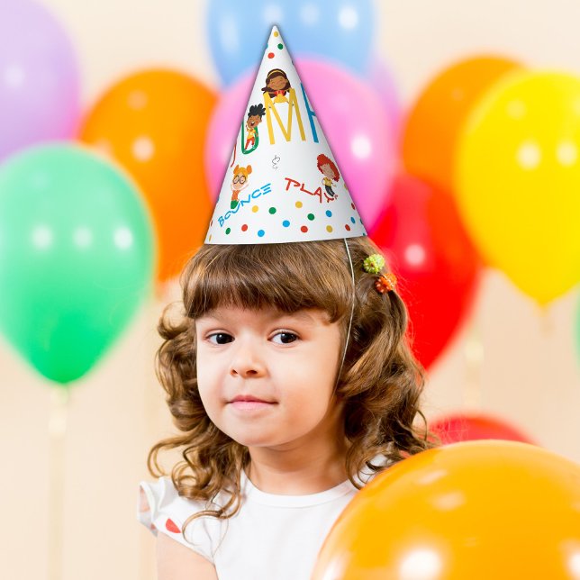 Chapeaux De Fêtes Jump Bounce Jouer à Trampoline Park Anniversaire (Jump Bounce Play Trampoline Park Birthday Party Hat)