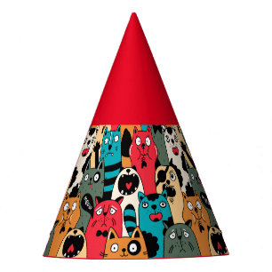 Chapeaux De Fêtes La foule des chats