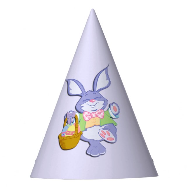 Chapeaux De Fêtes La Lavande de Bunny de Pâques (Devant)