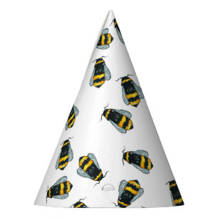 Chapeaux De Fêtes L'abeille mignonne de miel gaffent l'anniversaire