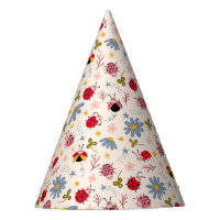 Ladybug et Motif Fleur sauvage Anniversaire