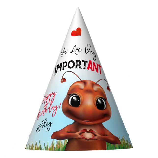 Chapeaux De Fêtes Langue des signes de la fourmi (Devant)