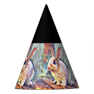 Chapeaux De Fêtes lapin aquarell