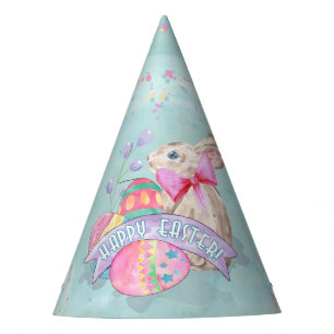 Chapeaux De Fêtes Lapin de Pâques, Oeufs et Confetti ID377