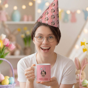 Chapeaux De Fêtes Lapin de Pâques personnalisé avec votre visage - O