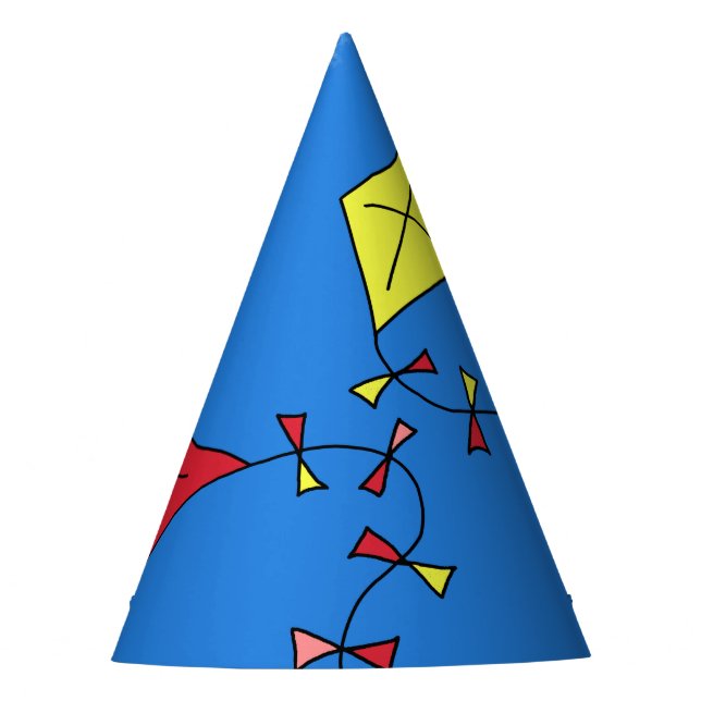 Chapeaux De Fêtes Les cerfs-volants dans le ciel bleu (Devant)