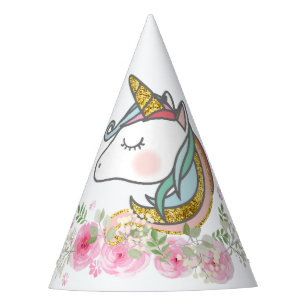 Chapeaux De Fêtes licorne or