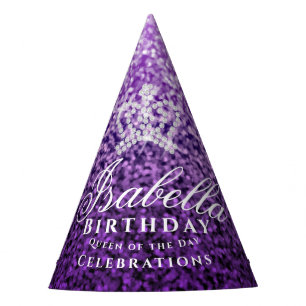 Chapeaux De Fêtes Lilac pourpre de couronne brillante