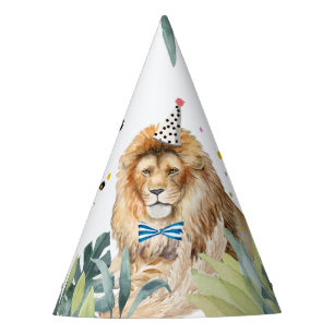 Chapeaux De Fêtes Lion Party Animaux Safari Wild Animaux Anniversair