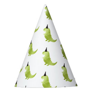 Chapeaux De Fêtes Little Boy Dinosaur Thème Dino Vert et Casquette n