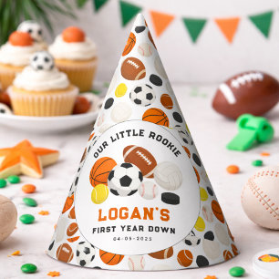 Chapeaux De Fêtes Little Rookie Sports 1er anniversaire Toute une