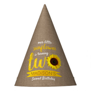 Chapeaux De Fêtes Little Sunflower 2e anniversaire