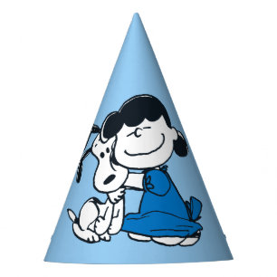 Chapeaux De Fêtes Lucy Hugging Snoopy