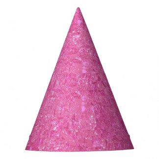 Chapeaux De Fêtes Lumineux rose Abstrait Mosaïque brillant