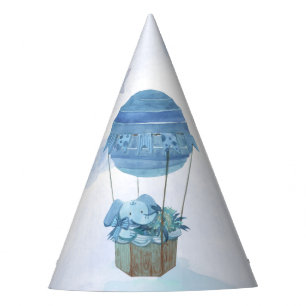 Chapeaux De Fêtes Lune bleue petit éléphant casquette de fête d'anni