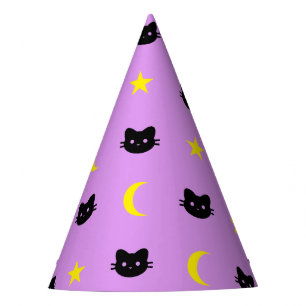 Chapeaux De Fêtes lune de chat de minou et casquette de partie
