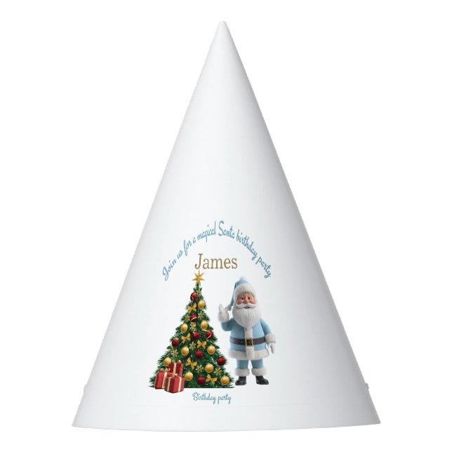Chapeaux De Fêtes Magical Santa Birthday Invitation  (Devant)