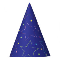 Magique colorée étoile Motif ciel de nuit - Bleu