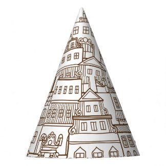 Chapeaux De Fêtes Maisons vintages : Architectural Seamless Motif.