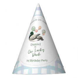 Chapeaux De Fêtes Mallard Lucky Duck 1st Birthday 