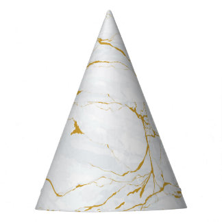 Chapeaux De Fêtes Marbre Golden Texture Motif sans couture