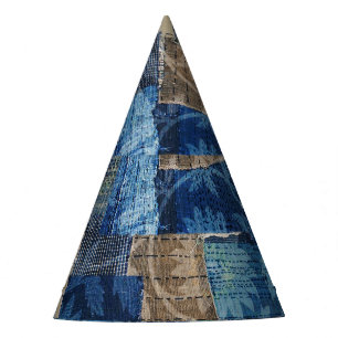 Chapeaux De Fêtes Marine numérique Abstraite : Motif d'aquarelle tra