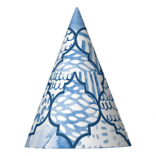 Chapeaux De Fêtes Marocain géométrique, aquarelle motif sans couture