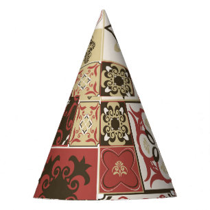 Chapeaux De Fêtes Marsala Marsala Marsala Motif en Carrelage