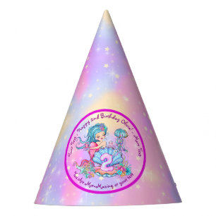 Chapeaux De Fêtes Mermaid 2e anniversaire Modifier Modifier le texte
