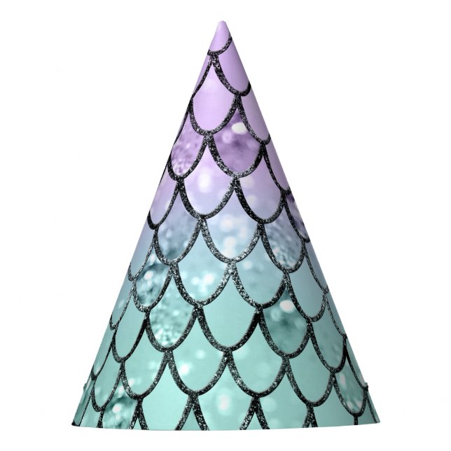 Chapeaux De Fêtes Mermaid Princess Parties scintillant Scales #2 (Devant)