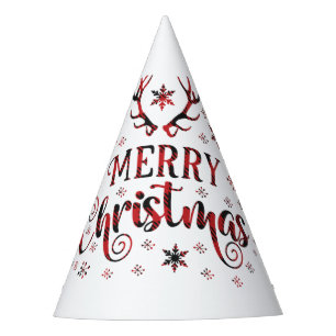 Chapeaux De Fêtes Merry Christmas Snowflakes