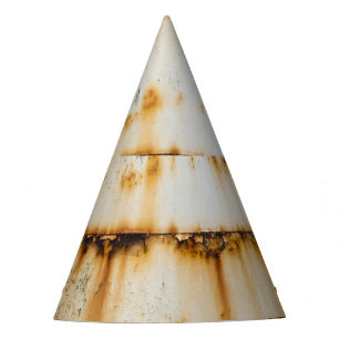 Chapeaux De Fêtes Métal blanc rouillé : surface texturée