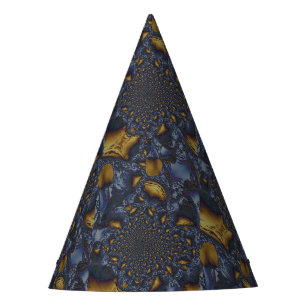 Chapeaux De Fêtes Métal Moulé or et argent bleu