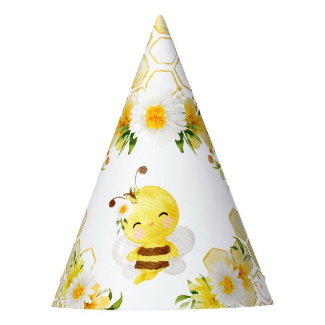 Chapeaux De Fêtes Mete bumble bee honeycombes anniversaire (Devant)