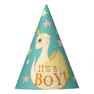 Chapeaux De Fêtes Mignon c'est un dragon d'anniversaire de bébé