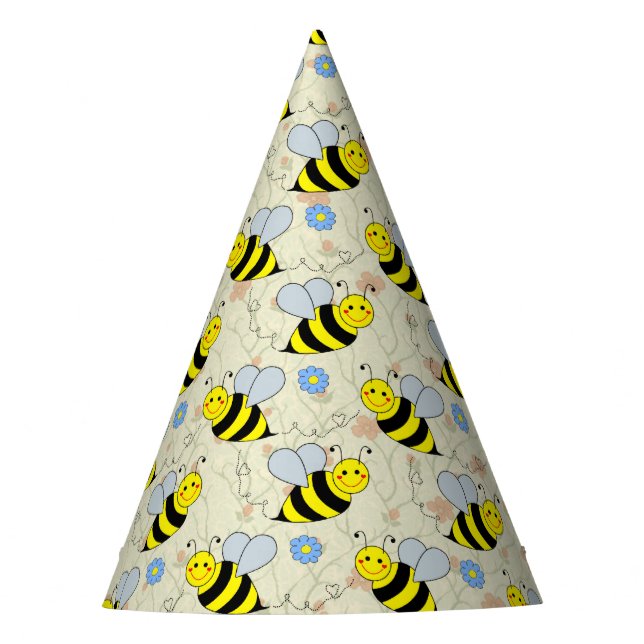 Chapeaux De Fêtes Mignon gaffez l'abeille avec le motif (Devant)