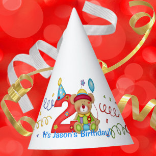 Chapeaux De Fêtes Mignonne Âge de l'ours d'anniversaire 2