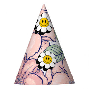 Chapeaux De Fêtes Mikitiez terre natale nature selfloe fleur rose