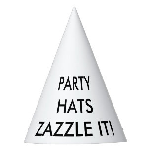 Chapeaux De Fêtes Modèle de blanc de casquette de partie de cône