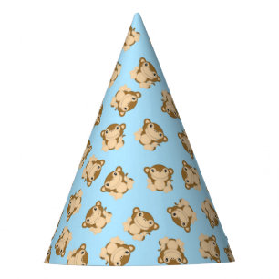 Chapeaux De Fêtes Monkey Birthday Party Blue