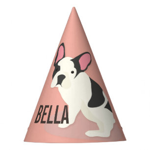 Chapeaux De Fêtes Monogramme.Mignonne Chien-taureau français.