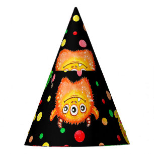 Chapeaux De Fêtes Monstres aquarelles : Motif mignon