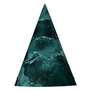 Chapeaux De Fêtes Moody Agate Turquoise Vert Malachite Riche Joyau