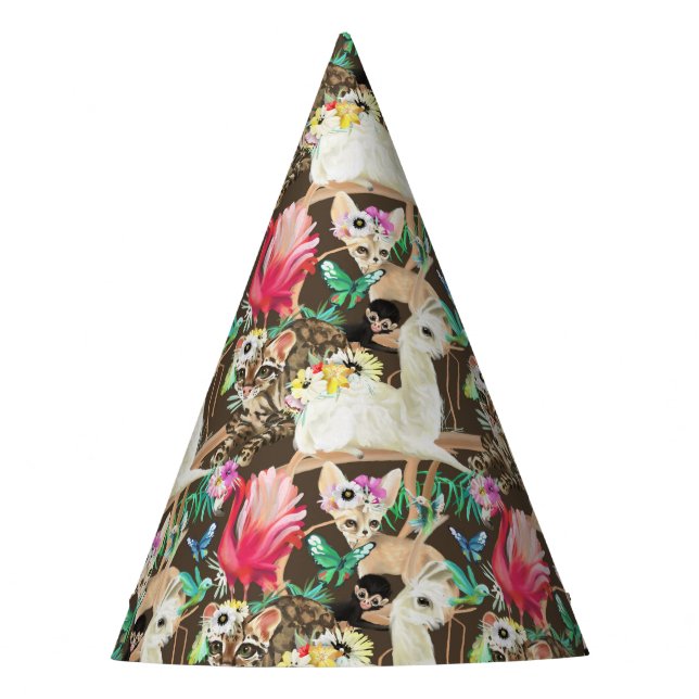 Chapeaux De Fêtes Motif animal tropical (Devant)