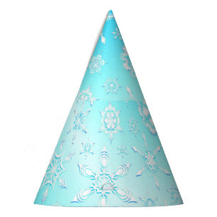 Chapeaux De Fêtes Motif Crystal Snowflakes