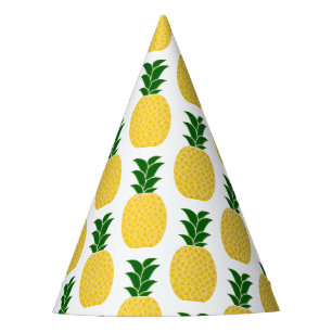Chapeaux De Fêtes Motif d'ananas jaune