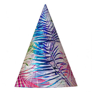Chapeaux De Fêtes Motif de basculement Feuilles d'aquarelle Abstrait